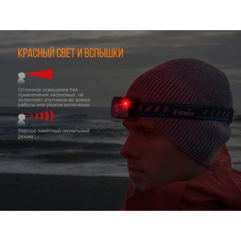 Ліхтар Fenix HL32R (Cree XP-G3, 600 люмен, 9 режимів, USB), синій