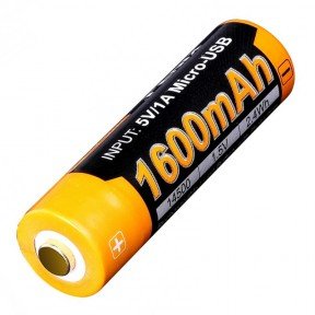 Акумулятор літієвий Li-Ion 14500 Fenix ARB-L14-1600U 1.5V (1600mAh, USB)