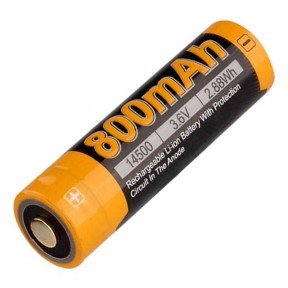 Акумулятор літієвий Li-Ion 14500 Fenix ARB-L14-800 3.6V (800mAh)