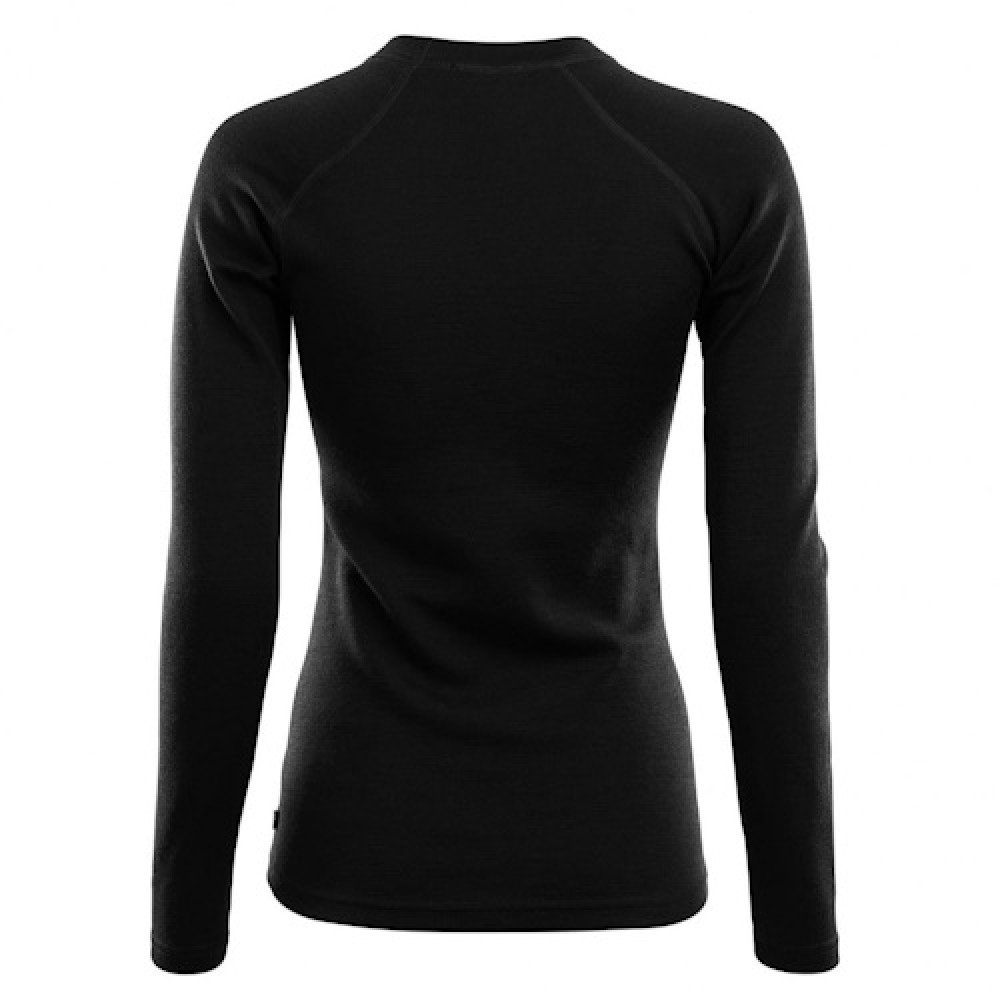 Термокофта жіноча Aclima WarmWool 200 Crew Neck Women Jet Black