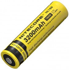 Акумулятор літієвий Li-Ion 18650 Nitecore NL188 3.7V (3200mAh), захищений