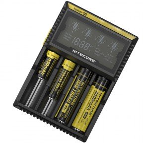 Зарядний пристрій Nitecore Digicharger D4 з LED дисплеєм (4 канали)
