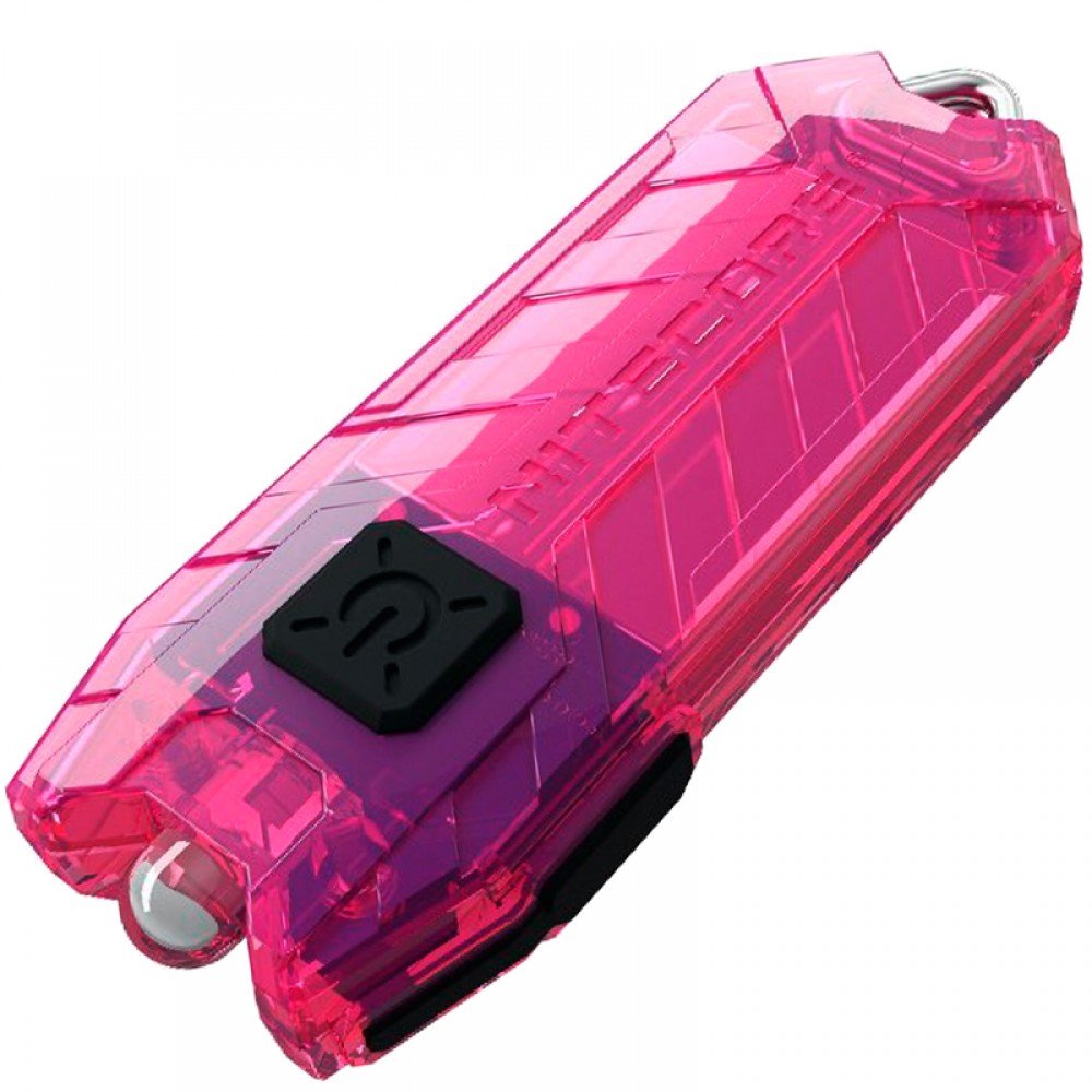 Ліхтар наключний Nitecore TUBE v2.0 (1 LED, 55 люмен, 2 режими, USB), рожевий