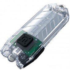 Ліхтар наключний Nitecore TUBE v2.0 (1 LED, 55 люмен, 2 режими, USB), прозорий