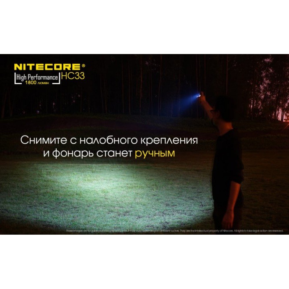 Ліхтар налобний Nitecore HC33