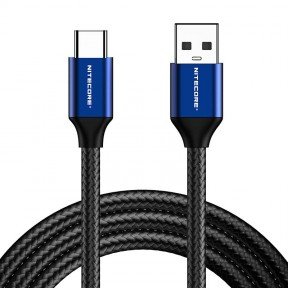 Кабель Nitecore UAC20 USB Type-C to USB-A 2.0 (1000мм)