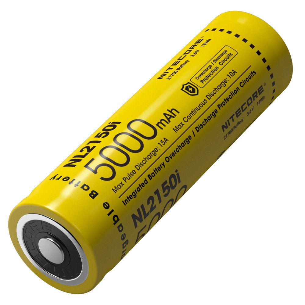 Акумулятор літієвий Li-Ion 21700 Nitecore NL2150i 3.6V (5000mAh), захищений