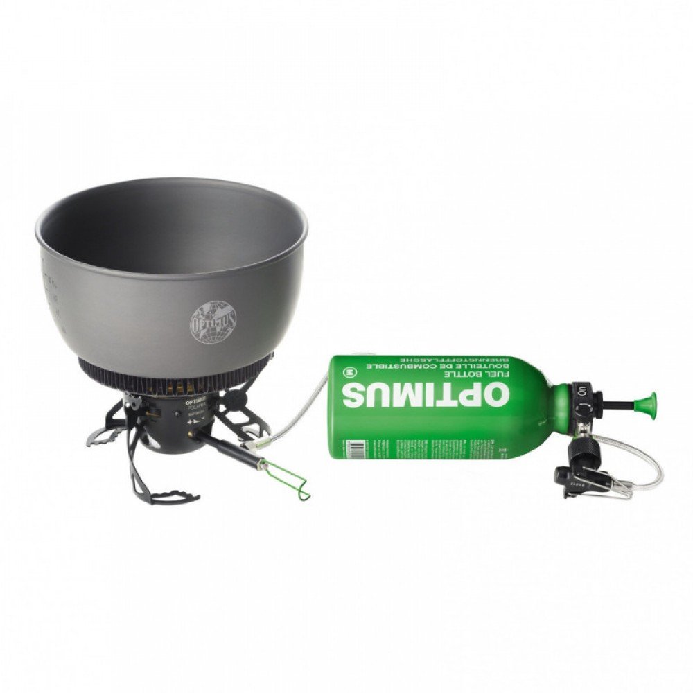 Мультипаливний пальник з паливною флягою Optimus Polaris Optifuel incl Fuel Bottle