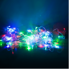 Гірлянда світлодіодна (100 LED, 6 режимів), кольорова, (працюють не всі лампочки)