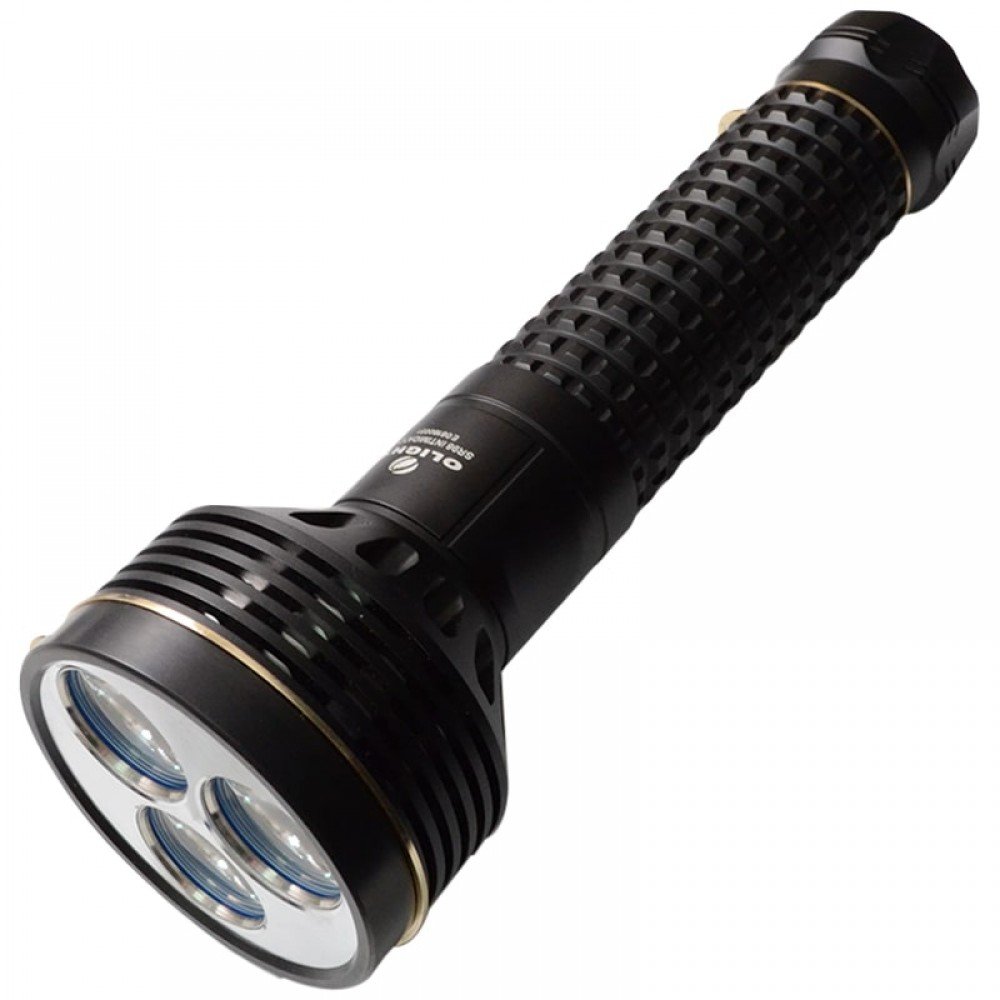 Ліхтар Olight SR96 Intimidator (3xCree MK-R, 4800 люмен, 4 режими), комплект, (битий корпус кейсу)