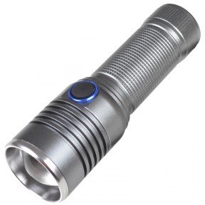 Ліхтар фокусований Small Sun R843 (Cree XM-L T6, 500 люмен, 4 режими, 1х26650, 1х18650, USB), сірий, комплект