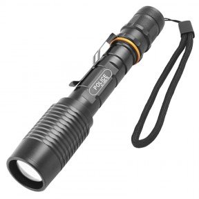 Ліхтар фокусований Bailong 2804 (T6, 5 режимів, 2x18650), комплект