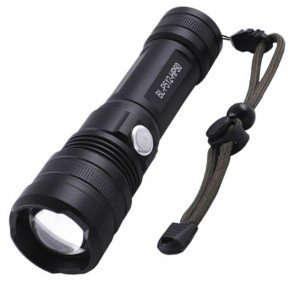 Ліхтар фокусований P512-HP50, 1x18650,3xAAA, USB), комплект