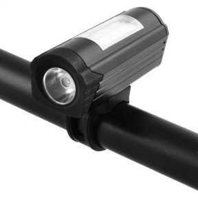 Велофара 303C (XPE+LED Red+Blue, 4 режими, USB), комплект