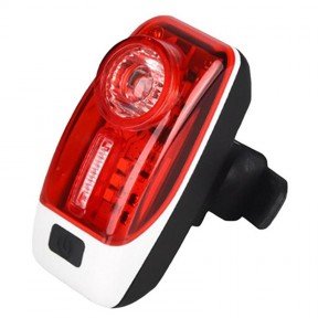 Задній ліхтар для велосипеда XH-207 (0,5W+3xSMD, 5 режимів, USB), комплект