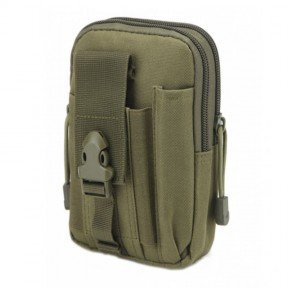 Сумка на пояс (Cordura 600D, 175x120x60мм), оливкова