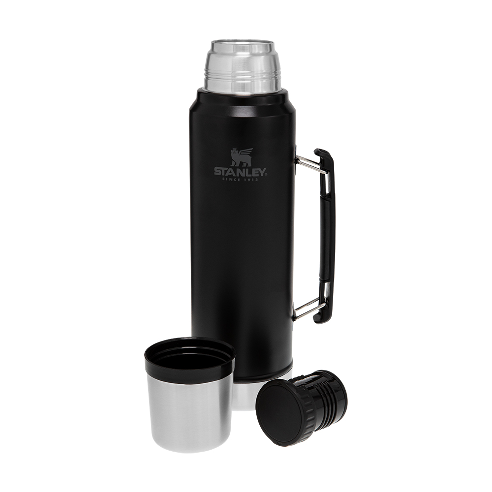 Термос Stanley Legendary Classic Matte Black 1 л чорний