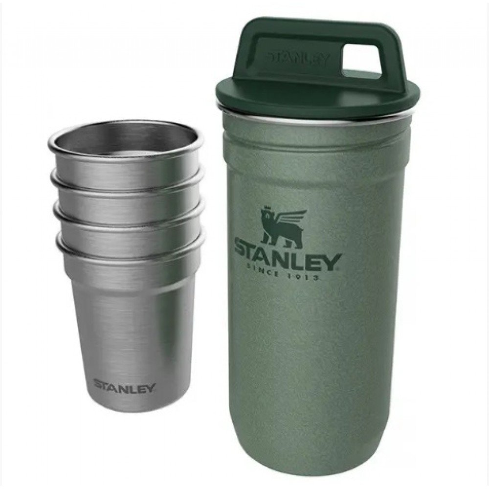 Набір Stanley Adventure Combo футляр-фляга 0,59 л 4 чарки зелений