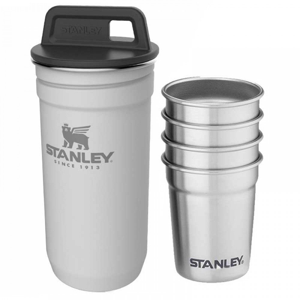 Набір Stanley Adventure Combo (футляр-фляга (0,59л) + 4 чарки), білий