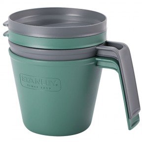 Набір термокухоль з кришками Stanley eCycle (2х0.47л), зелений