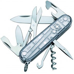 Ніж складаний Victorinox Climber 1.3703.Т7 срібний прозорий
