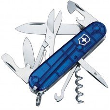 Ніж складаний Victorinox Climber 1.3703.T2 синій прозорий