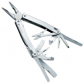 Мультитул Victorinox Swisstool Spirit (105мм, 11 елементів), зі шкіряним чохлом 3.0227.L1