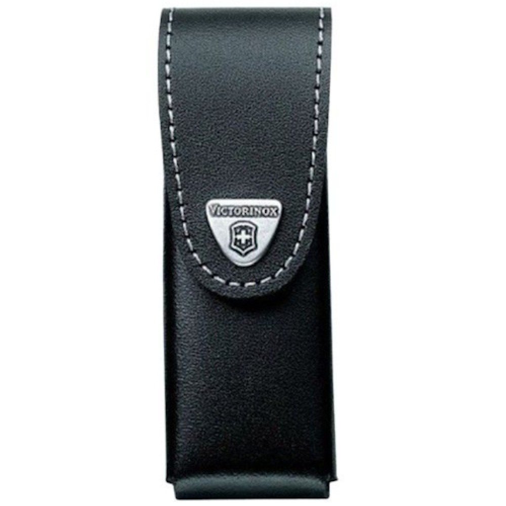 Чохол шкіряний для ножів Victorinox 111 мм до 4 шарів на липучці з поворотною кліпсою 4.0523.31
