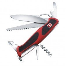 Ніж складаний, мультитул Victorinox Rangergrip 55 (130мм, 12 функцій), червоно-чорний 0.9563.C