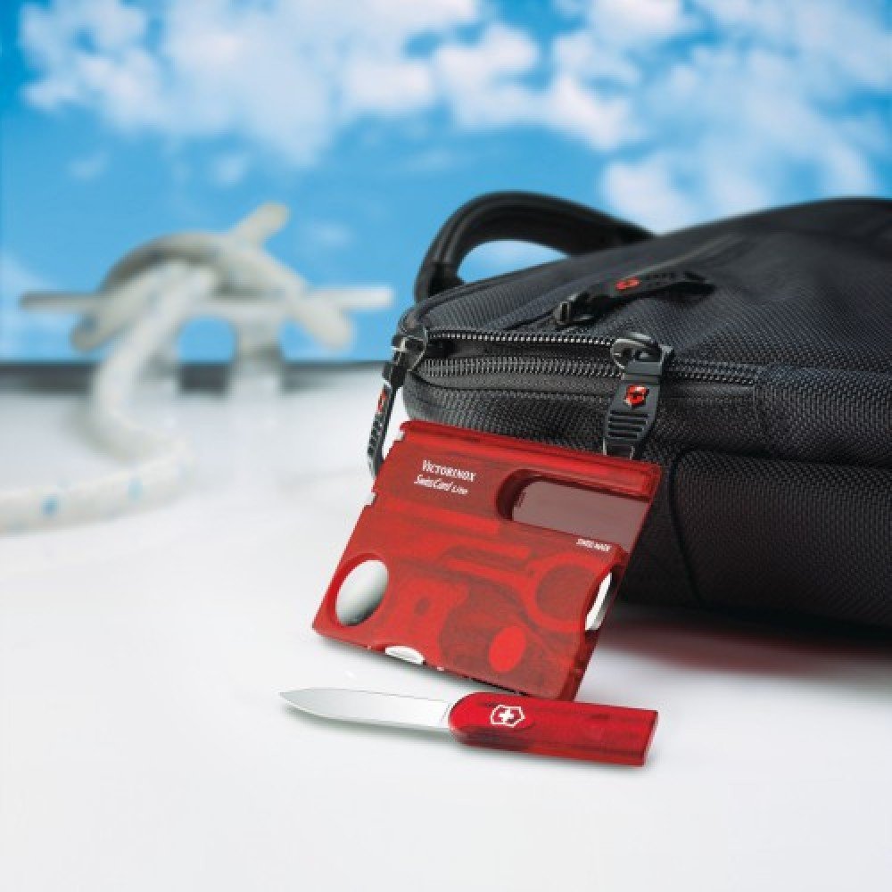 Набір Victorinox Swisscard Lite червоне прозоре 0.7300.Т