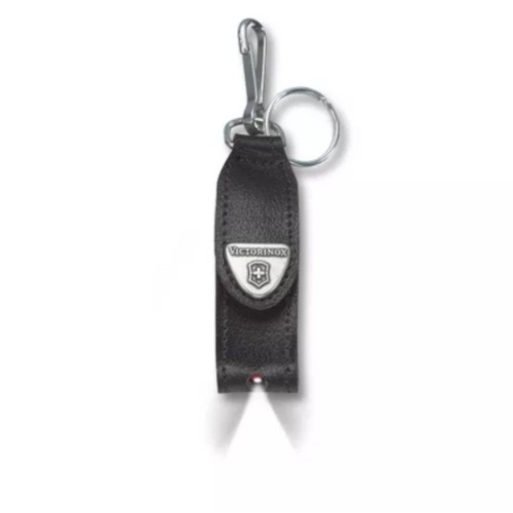 Чохол для ножів Victorinox (58мм) з карабіном, шкіряний чорний 4.0515