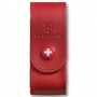 Чохол для ножів Victorinox 84-91 мм 2-4 шари на кнопці шкіряний червоний 4.0520.1