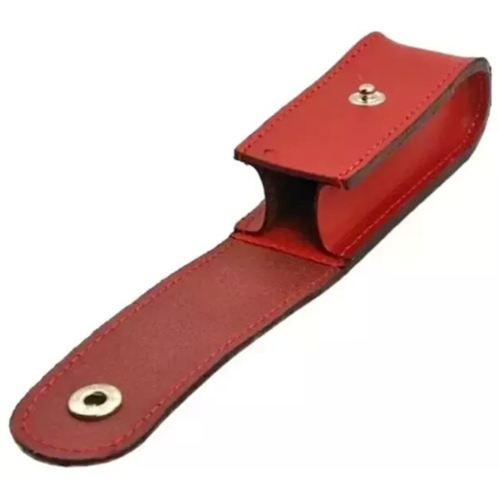 Чохол для ножів Victorinox 84-91 мм 2-4 шари на кнопці шкіряний червоний 4.0520.1