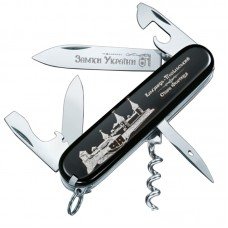 Ніж складаний, мультитул Victorinox Spartan Castle (91мм, 12 функцій), чорний 1.3603.3R20