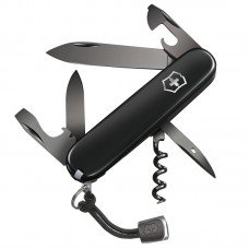 Ніж складаний, мультитул Victorinox Spartan PS (91мм, 12 функцій), чорний 1.3603.3P