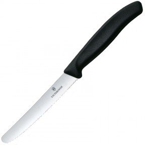 Ніж кухонний Victorinox Swissclassic 6.7833 лезо хвилясте 10 см чорний