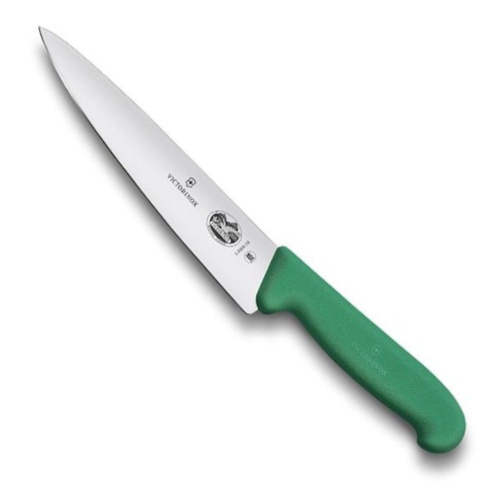 Ніж кухонний Victorinox Fibrox лезо 19 см 5.2004.19 зелений