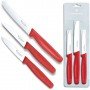 Набір кухонних ножів Victorinox Paring Set 3 шт 5.1111.3 червоний