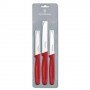 Набір кухонних ножів Victorinox Paring Set 3 шт 5.1111.3 червоний