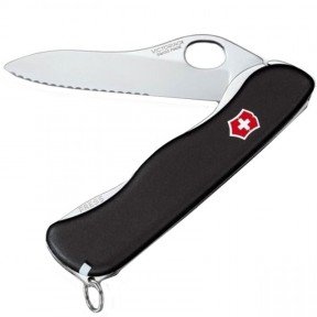 Ніж складаний, мультитул Victorinox Sentinel One Hand (111мм, 5 функцій), чорний 0.8416.М3