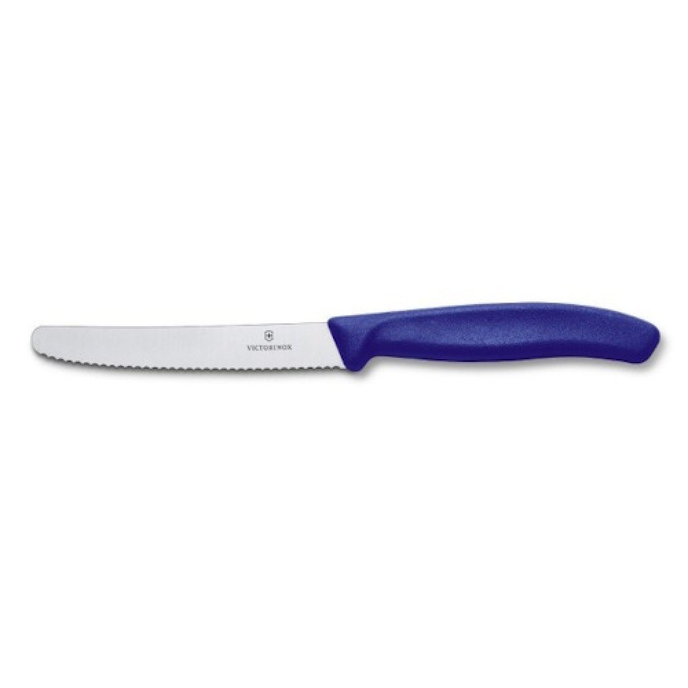 Ніж кухонний Victorinox Swissclassic 6.7832 лезо хвилясте 10 см синій