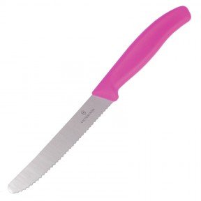 Ніж кухонний, побутовий Victorinox Swissclassic (лезо: 110мм), троянд. 6.7836.L115