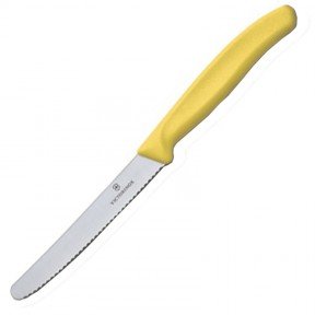 Ніж кухонний, побутовий Victorinox Swissclassic (лезо: 110мм), жовтий 6.7836.L118