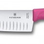 Ніж кухонний Victorinox Swissclassic Santoku лезо 17 см 6.8526.17L5B рожевий