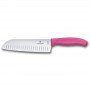 Ніж кухонний Victorinox Swissclassic Santoku лезо 17 см 6.8526.17L5B рожевий