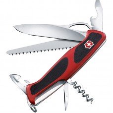 Ніж складаний, мультитул Victorinox Rangergrip 79 (130мм, 12 функцій), червоно-чорний 0.9563.МС
