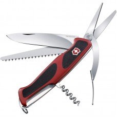 Ніж складаний, мультитул Victorinox Rangergrip 71 (130мм, 7 функцій), червоний 0.9713.C