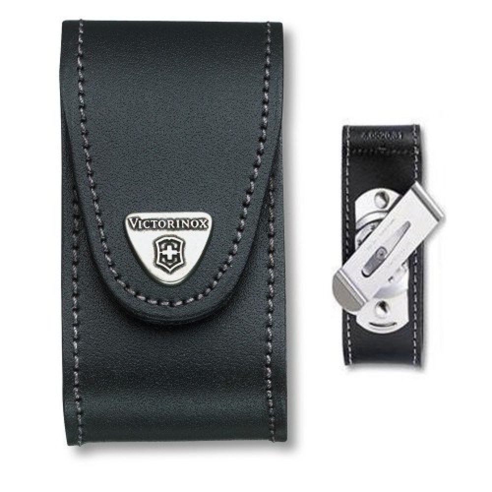 Чохол для ножів Victorinox 85-91 мм Leather Belt Pouch with Belt Clip 4.0521.31