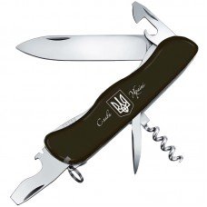 Ніж складаний, мультитул Victorinox Nomad Ukraine Герб (111мм, 11 функцій), чорний 0.8353.3R8