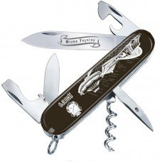 Ніж складаний, мультитул Victorinox Spartan City 3D Дніпро (91мм, 12 функцій), чорний 1.3603.3R32